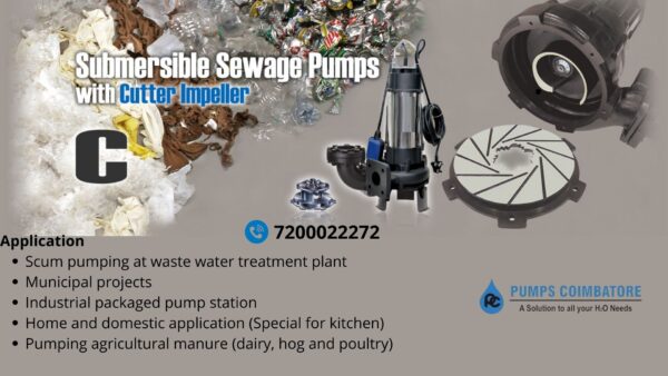 sewage cutter pump